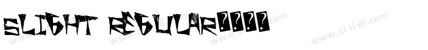 Slight Regular字体转换